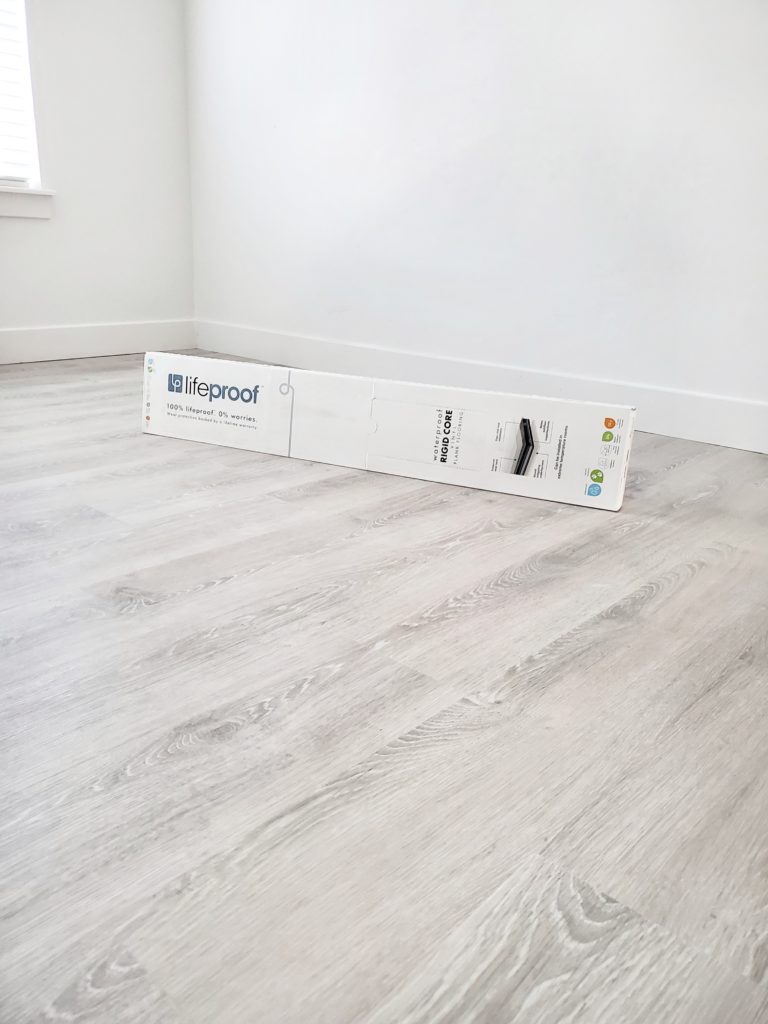 white vinyl flooring